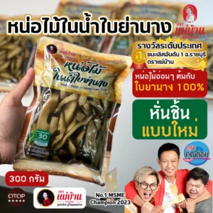 แม่บ้าน หน่อไม้ในน้ำใบย่านาง ไม่ใส่ยากรอบ ไม่ใส่วัตถุกันเสีย