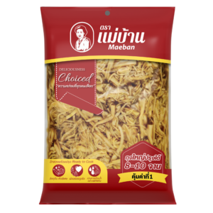 หน่อไม้ฝอยในน้ำใบย่านาง 150 กรัม ตราแม่บ้าน
