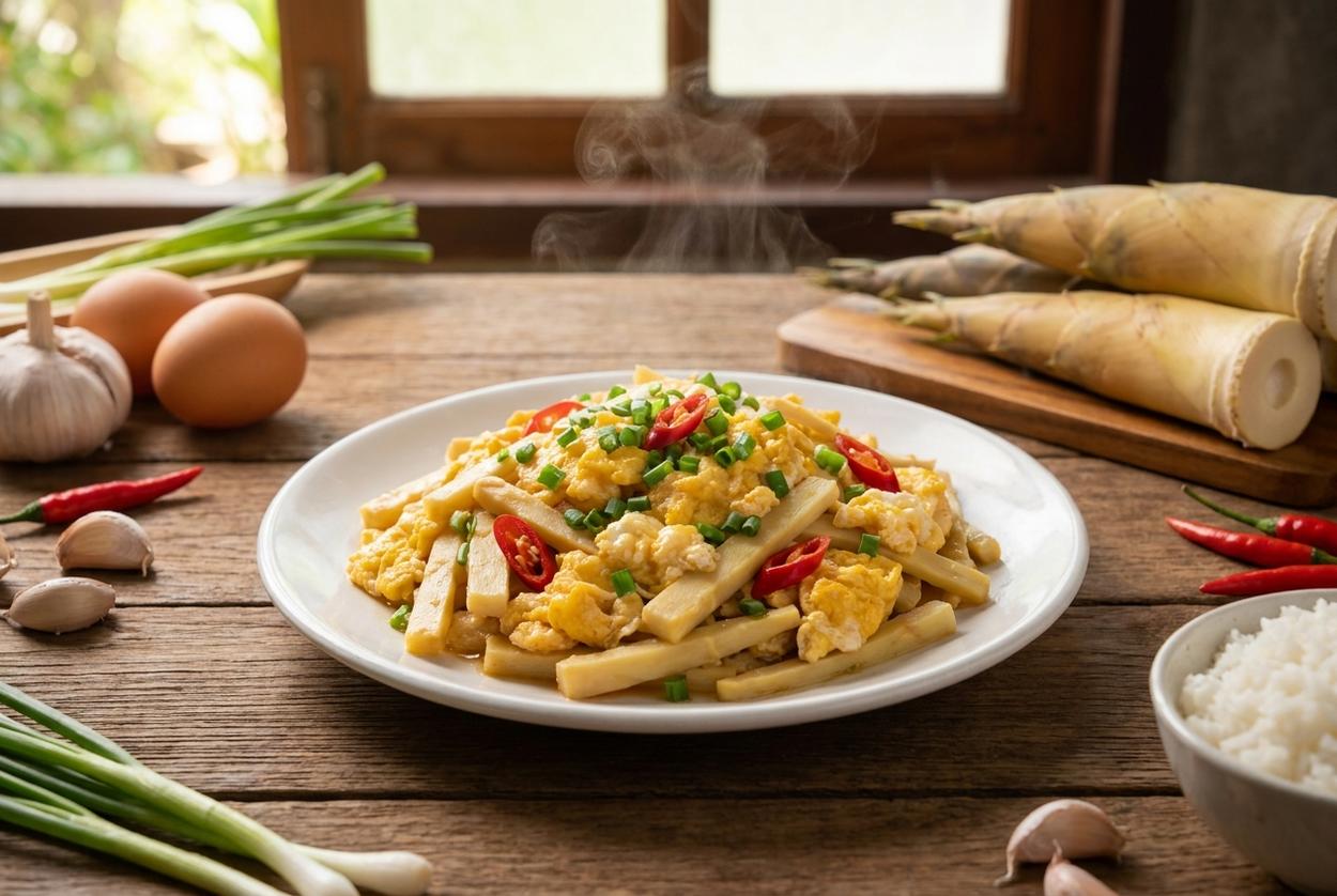 สูตร หน่อไม้ผัดไข่ ทำยังไงให้อร่อย? เผยเคล็ดลับทำง่าย ปลอดภัย และนุ่มฉ่ำ!