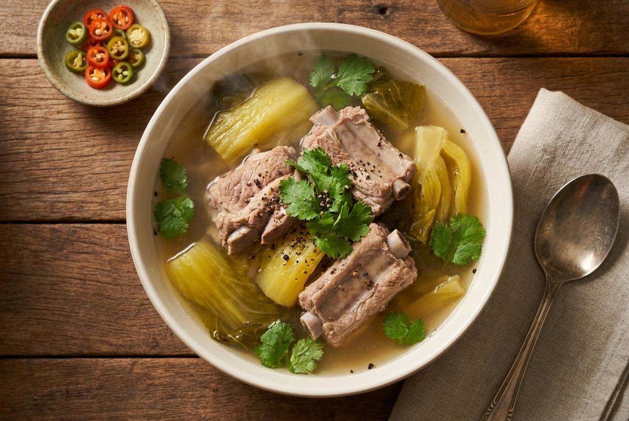 วิธีทำ ต้มผักกาดดอง กระดูกหมู ให้อร่อย นุ่มเปื่อย ไม่เละ (สูตรเด็ดเคล็ดลับเพียบ)